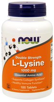 NOW Foods L - Lysine 1000 mg (100 таблеток) аминокислота Л - лизин