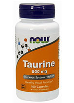 NOW Taurine 500 mg (100 вег.капс.)