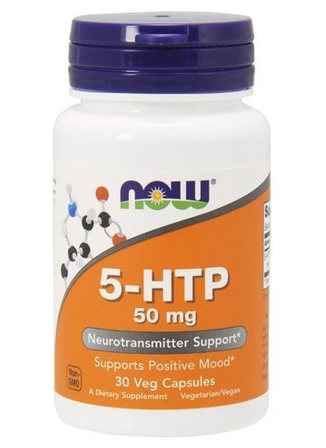 NOW Foods 5 - HTP 50 mg (30 вег. капсул) 5 - гидрокситриптофан