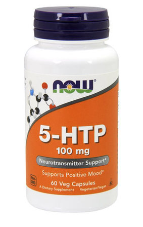 NOW Foods 5 - HTP 100 mg (60 вег. капсул) 5 - гидрокситриптофан