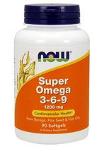 NOW Omega Super 3-6-9 1200mg (90 капс)