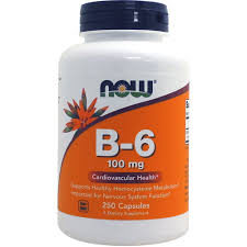 NOW Foods B - 6 100 mg (100 вег. капсул) витамин В6 (группа В)