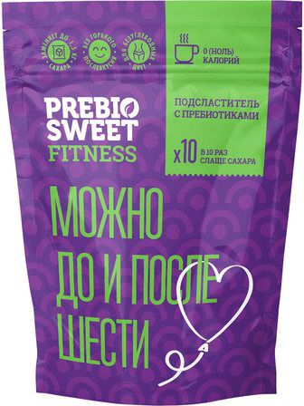 Столовый подсластитель Пребиосвит Фитнес (Prebiosweet Fitness) 150 г, сахарозаменитель