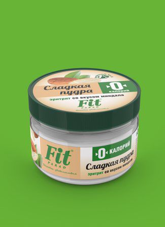 FitParad Сладкая пудра на эритрите со вкусом миндаля