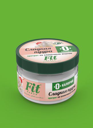 FitParad Сладкая пудра на эритрите со сливочным вкусом