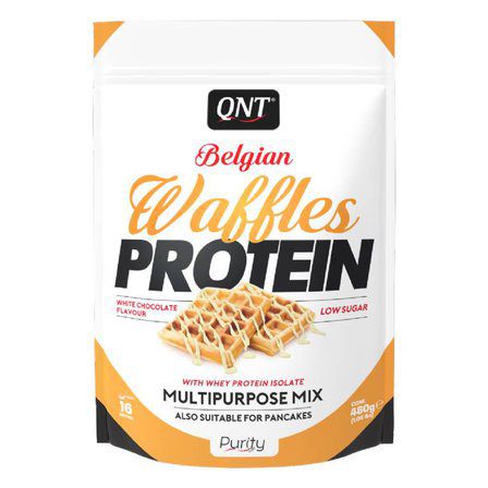 QNT Смесь для приготовления вафель Waffles Protein 480 г (белый шоколад)