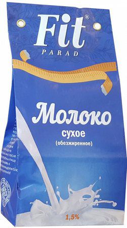 FitParad Молоко сухое обезжиренное 1,5% (300 гр)