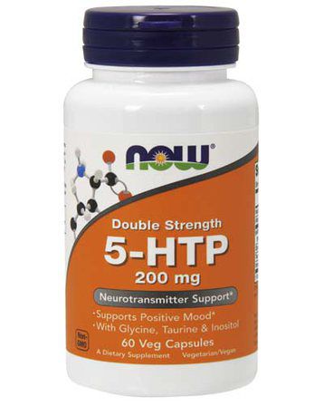 NOW Foods 5 - HTP 200 mg (60 вег. капсул) 5 - гидрокситриптофан