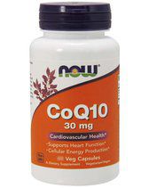 NOW Foods CoQ10 30 mg (60 капсул) антиоксидант Коэкзим Ку10