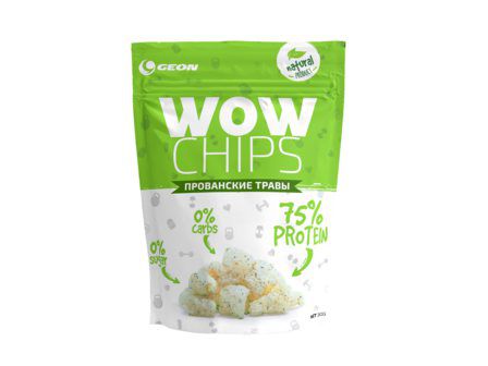 Geon Протеиновые чипсы WOW CHIPS "Прованские травы" 30 г