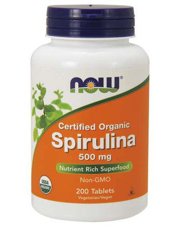 NOW Foods Spirulina 500 mg (100 таблеток) спирулина органическая
