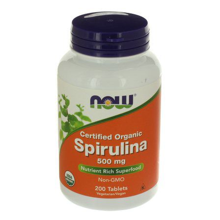 NOW Foods Spirulina 500 mg (200 таблеток) спирулина органическая