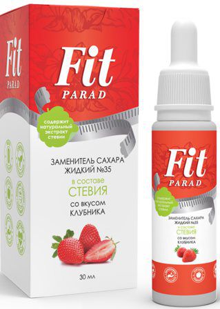 FitParad заменитель сахара жидкий № 35 (30 мл) клубника