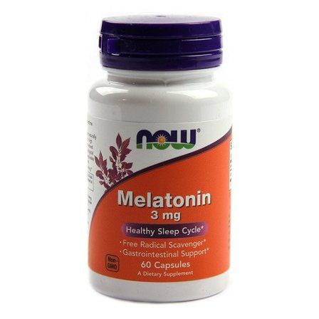 NOW Foods Melatonin 3 mg (60 вег. капс.)