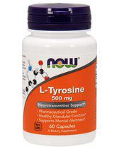NOW Foods L - Tyrosine 500 mg (120 капсул) аминокислота Л - тирозин