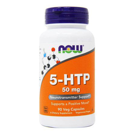 NOW Foods 5 - HTP 50 mg (90 вег. капсул) 5 - гидрокситриптофан