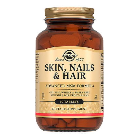 Solgar Skin, Nails, Hair Advanced MSM Formula (60 таблеток) комплекс для кожи, волос и ногтей