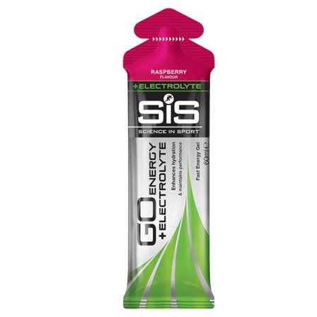 SiS Isotonic Energy Gel + Electrolyte изотонический гель с кофеином (60 мл) малина