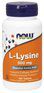 NOW Foods L - Lysine 500 mg (100 таблеток) аминокислота Л - лизин