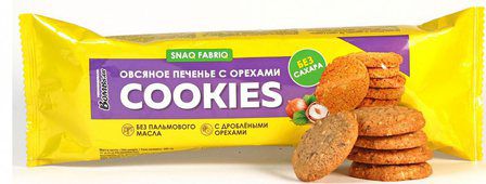 Snaq Fabriq Печенье овсяное (180 г) С орехами