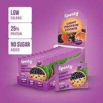 Печенье Sporty Protein Light (40 г) Чёрная смородина