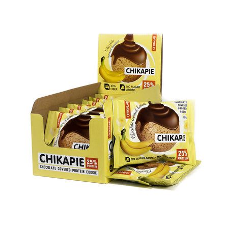 CHIKALAB ChikaPie Печенье глазированное с начинкой (60 г) Банан в шоколаде