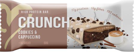 BootyBar Crunch Протеиновый батончик (60 г) вкус - печенье с капучино