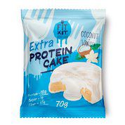 Fit Kit Protein White Cake EXTRA Протеиновое печенье с суфле (70 гр) кокос-ваниль