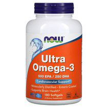 NOW Foods Omega 3 Ultra (180 гелевых капсул) омега 3 жирные кислоты