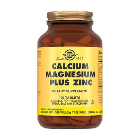 Solgar Calcium Magnesium plus Zinc (100 таб.)