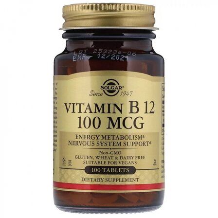 Solgar Vitamin B12 100 mcg (100 таб)