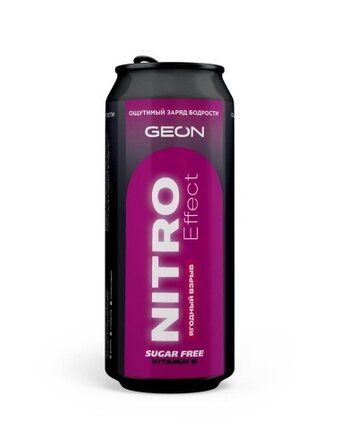 Geon Тонизирующий напиток Nitro Effect (500 мл) Ягодный взрыв