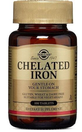Solgar Chelated Iron (100 таб) хелатное железо