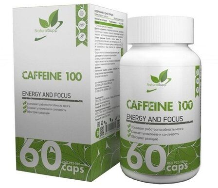 NaturalSupp Caffeine 100 мг (60 капс)