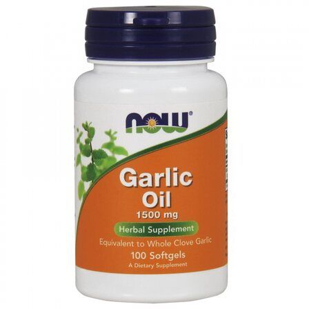 NOW Foods Garlic Oil 1500 mg (100 гел. капсул) экстракт чеснока