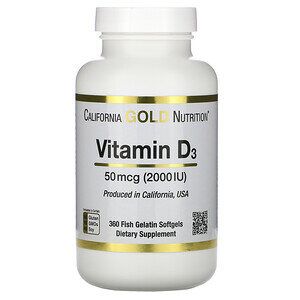 California Gold Nutrition D3 2000 МЕ (360 капс)