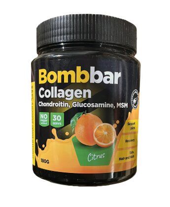 BOMBBAR Коллаген с Хондроитином, Глюкозамином и МСМ (180г) Цитрус