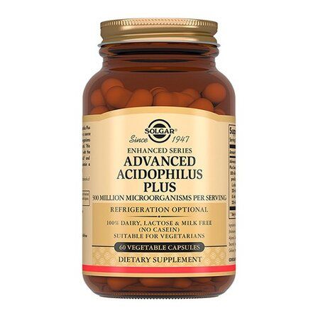 Solgar Advanced Acidophilus Plus (Dairy Free) (60 вег. капс.)