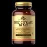 Solgar Zink Citrate 30 mg (100 веганских капсул) цитрат цинка