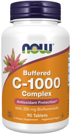 NOW Foods Vitamin C - 1000 complex (90 таблеток) витамин С кальциум аскорбат
