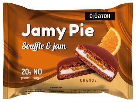 Ё - батон Печенье Jamy Pie (60 г) Апельсин