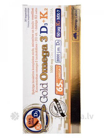 Olimp Gold Omega 3 D3+K2 (30 капс)