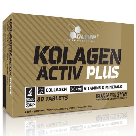 Olimp Kollagen Active Plus (80 таблеток) коллаген с витамином С 