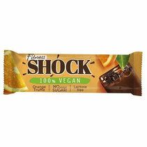 FitnesShock Батончик протеиновый глазированный "Веган" (45 гр) вкус - апельсиновый