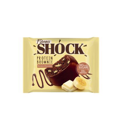 FitnesShock Protein Brownie Брауни протеиновый (50 г) вкус - банан