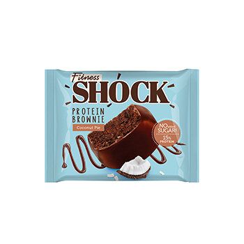 FitnesShock Protein Brownie Брауни протеиновый (50 г) вкус - кокосовый пирог