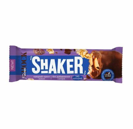 FitnesShock Батончик протеиновый глазированный SHAKER (35 г) Грецкий орех