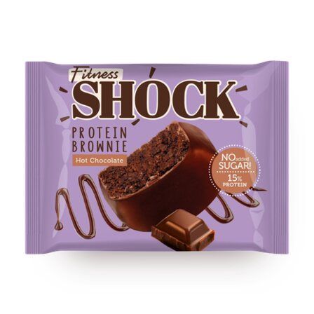FitnesShock Protein Brownie Брауни протеиновый (50 г) вкус - горячий шоколад