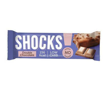 FitnesShock Батончик протеиновый глазированный SHOCKS (35 г) Шоколад