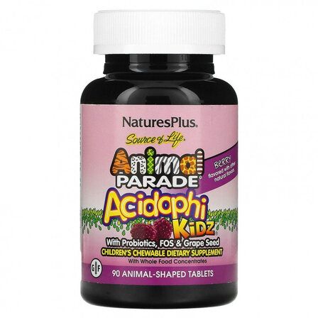Natures Plus AP AcidophiKidz (90 жев.таб.) ягода